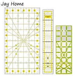アクリル縫製定規,3パックの定規,正確な両面色の布切断定規,描画用のグリッドライン