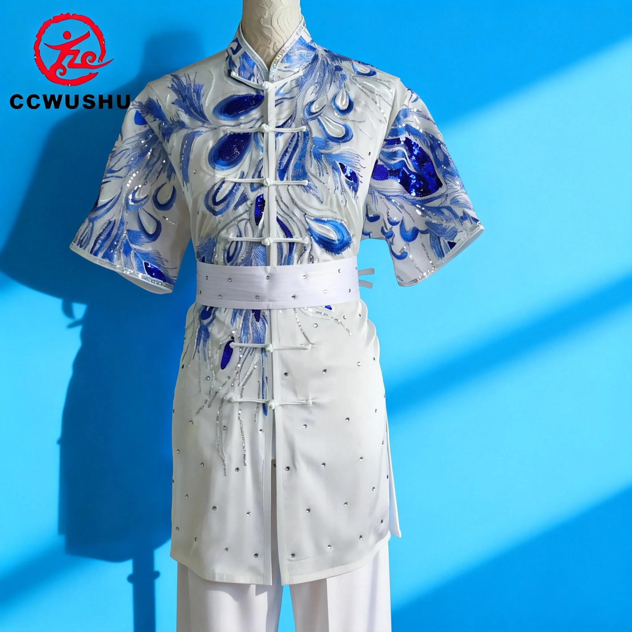Chinesische Kung-Fu-Kostüme, Wushu-Kleidung, Changquan-Uniform, Kampfkunst-Wettkampfkleidung, bestickte Kungfu-Taolu-Kleidung, CCWUSHU – Detail 23