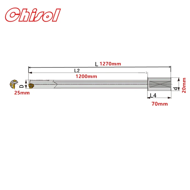 Customize Carbide Machine-clamped Gun Drill Bit Blade Guide Bar Indexable Inserts Deep Hole Machine Drilling Tools