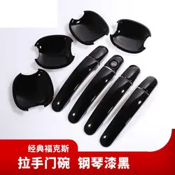 for Ford Focus 2 MK2 II for Focus 3 MK3 2012-2018 black piano shine Car Door Handle Bowl Cover Car Accessories Sticker