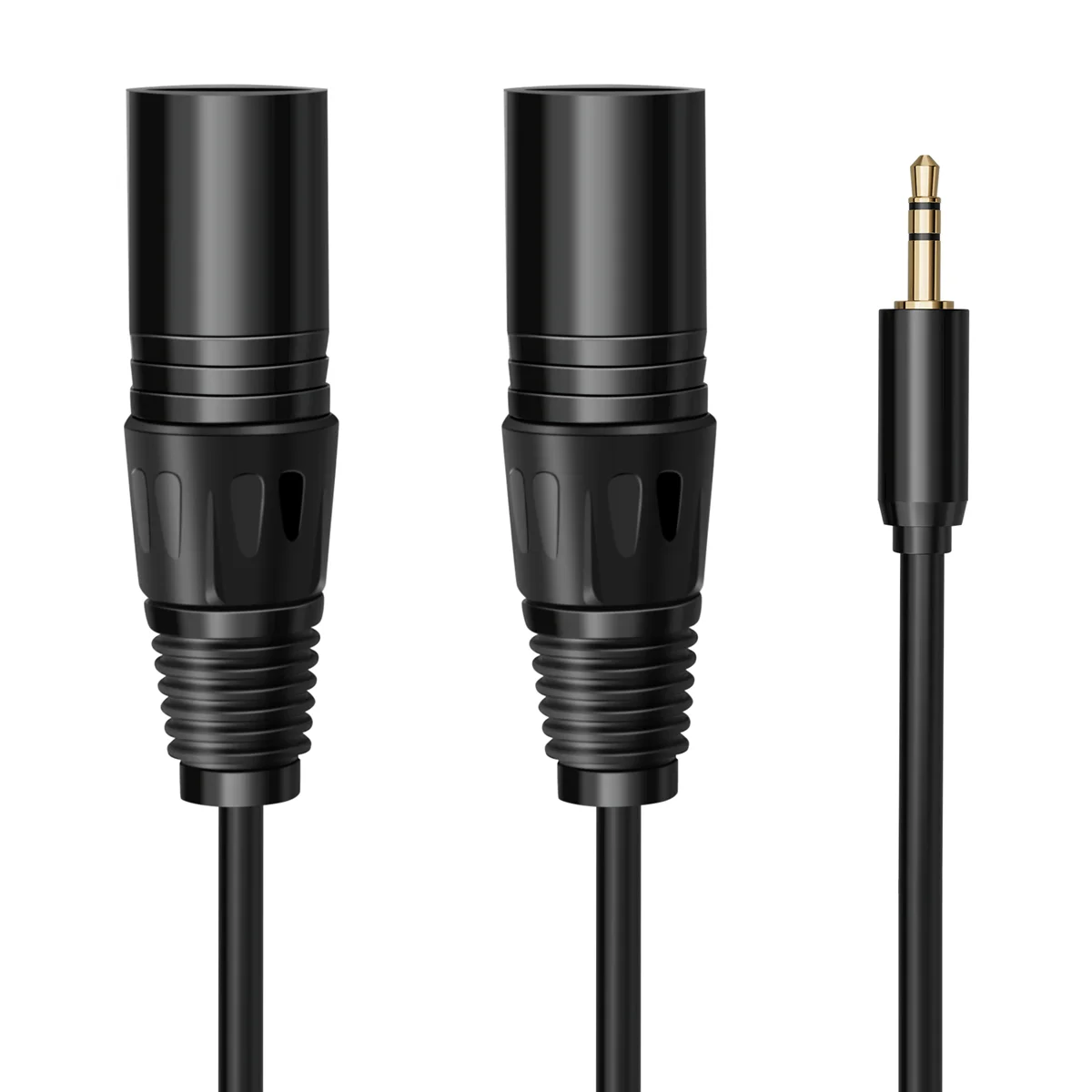 Multi-Function Audio Cable 3.5/6.35mm Male Jack to Double XLR Male Jack Cable XLR Extension Cable 6.35/3.5mm 3MABGI