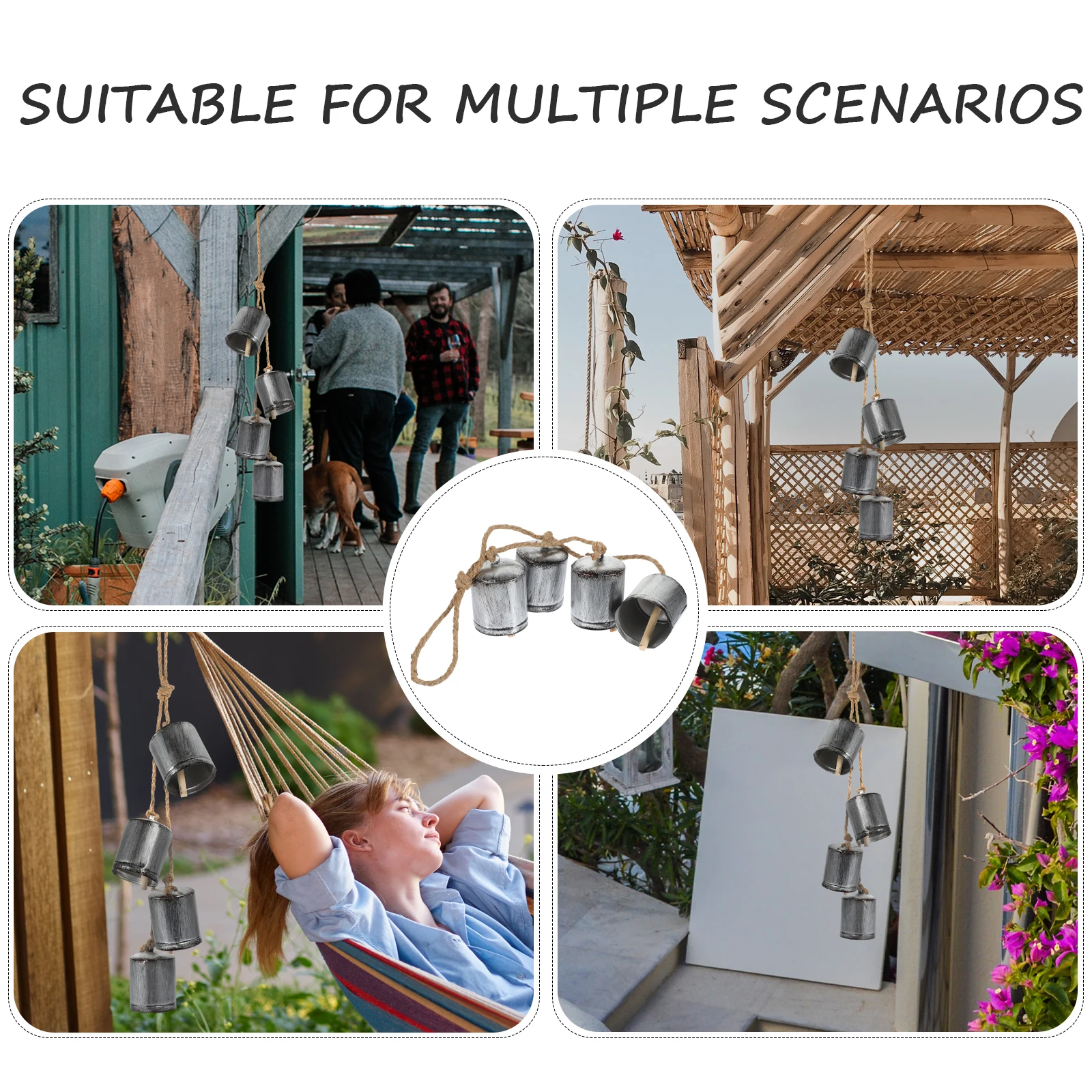 

Rustic Metal Cow Bell Crafts Hanging Decorations Vintage Golden Color Aged Finish Wall Art Rural Style