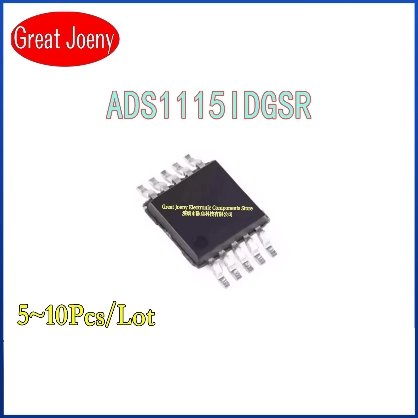 

(5-10piece)100% New ADS1115IDGSR ADS1115IDGS ADS1115 MSOP-10 Chipset Bulk Best Price
