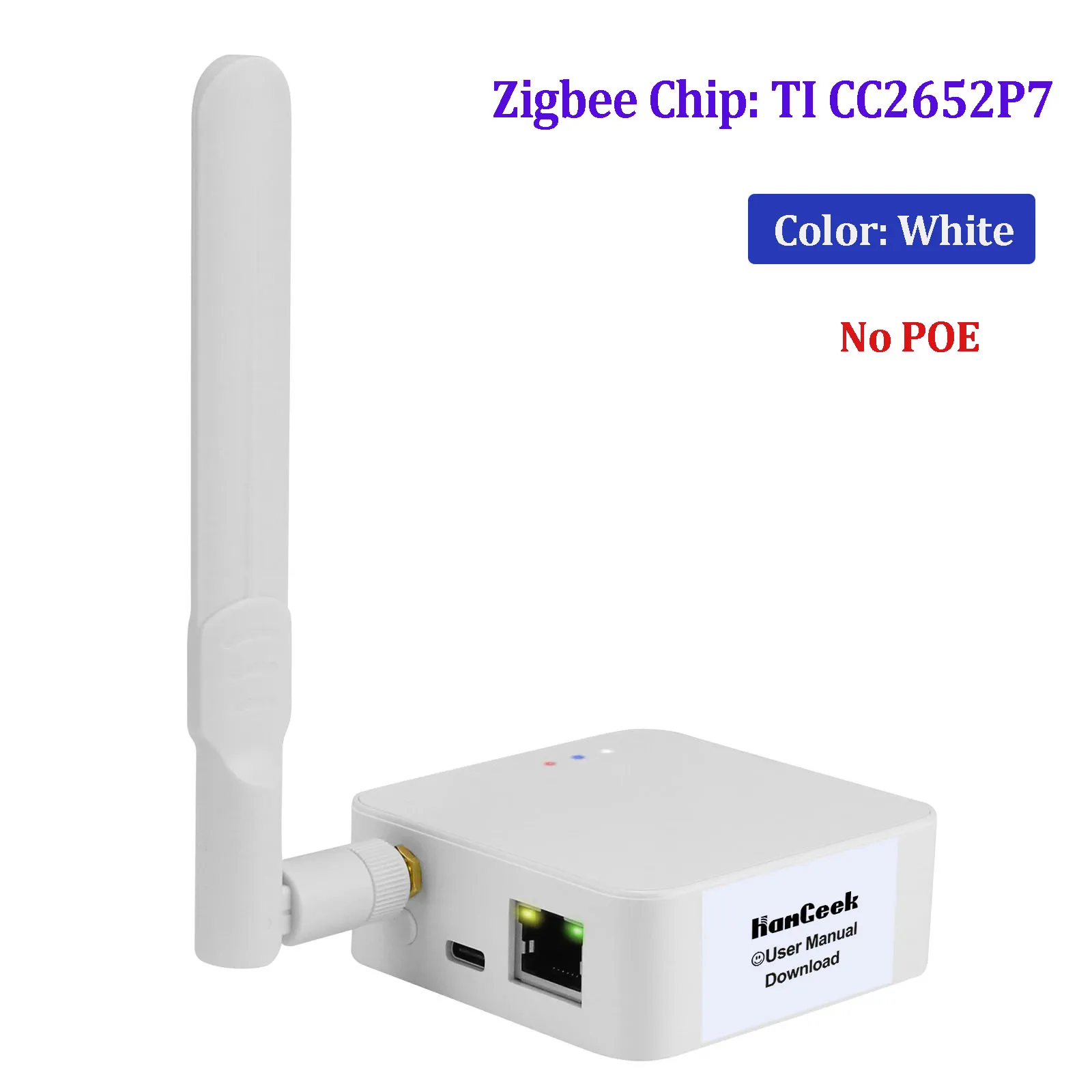 HamGeek HMG-01 Plus / Plus POE ZigBee Gateway Adapter ZigBee 3.0 Network Coordinator Support Ethernet LAN/USB/WiFi/Bluetooth image 3
