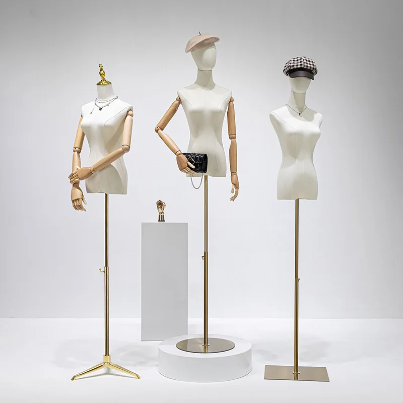 

Clothing Store Female Props Half-body Platform Wedding Dress Model Rack Window Full Body Women's Clothes Display Rack