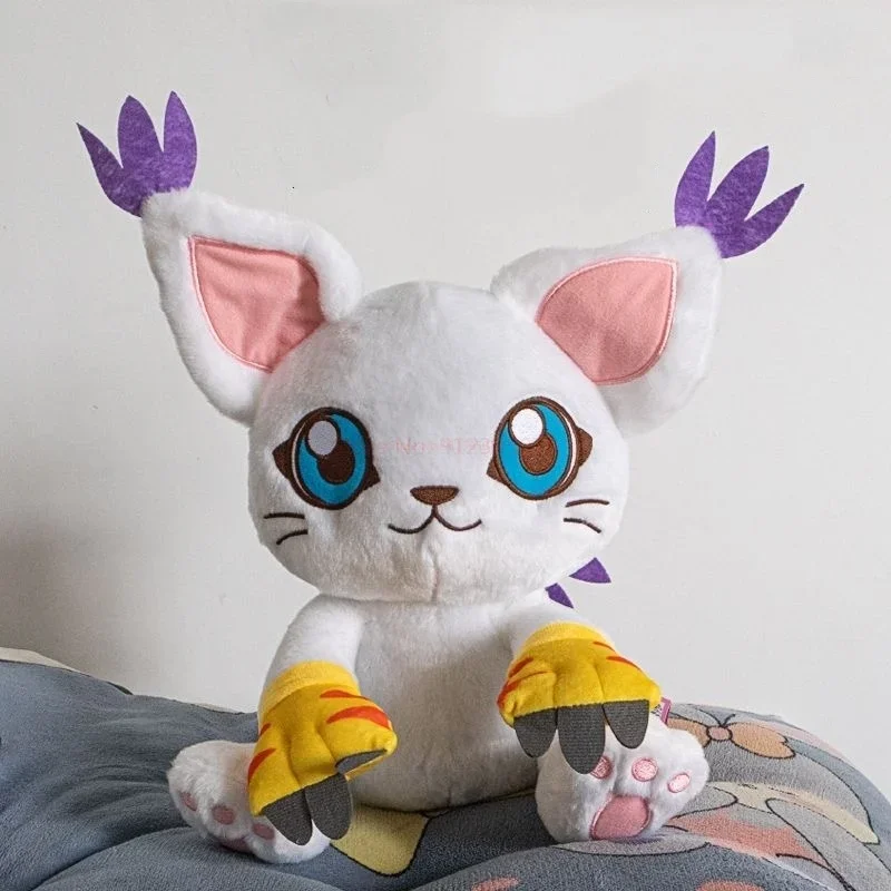 Kawaii Digimon Adventure Anime Figure Plush Toy Patamon Tailmon Cartoon Stuffed Sitting Position Doll Soft Pillow Room Decor