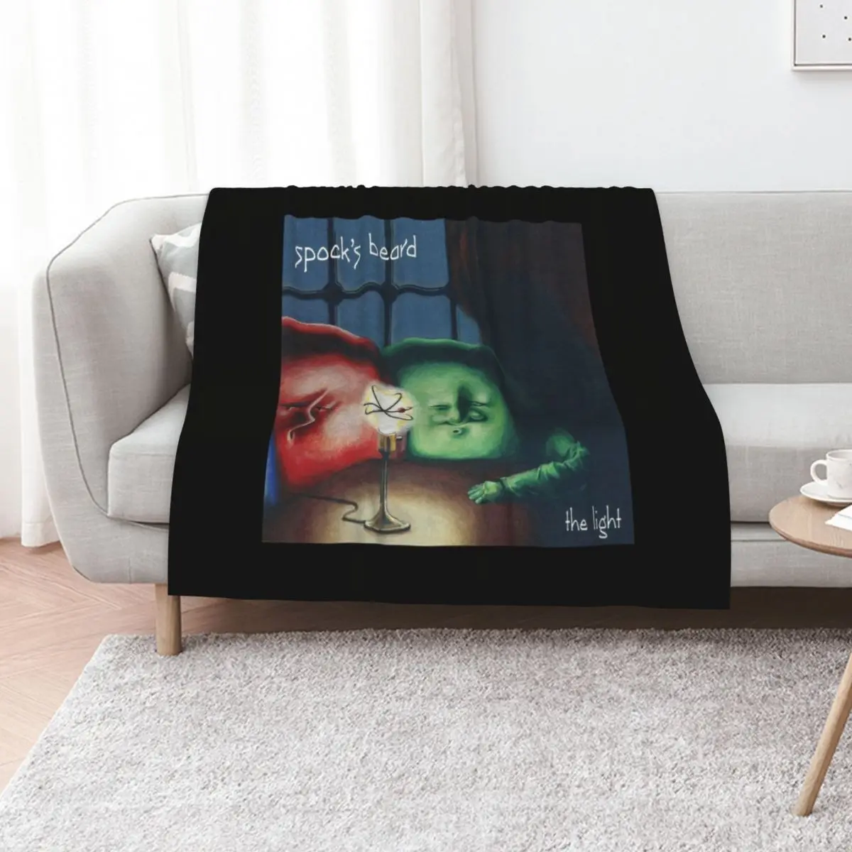 Spock's Beard The Light front cover art Throw Blanket Decorative Throw for sofa bed plaid Flannels Nap cosplay anime Blankets