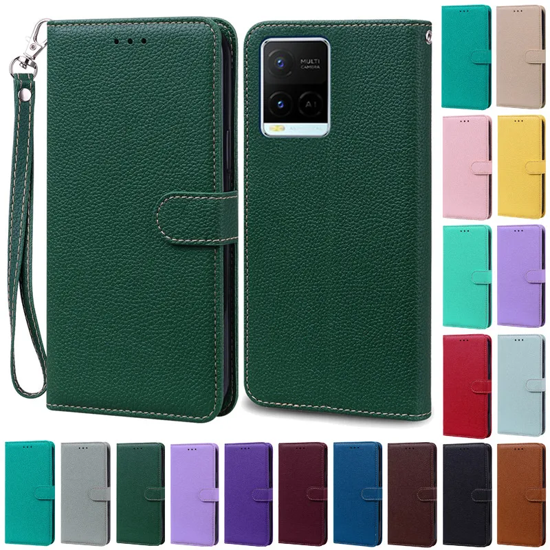 For Vivo Y21 2021 Y21S Case Wallet Flip Case For Vivo Y33S Y33T Y32 Y21T Y21E Y21A Y21G VivoY21 Silicone Cover Coque Fundas Etui