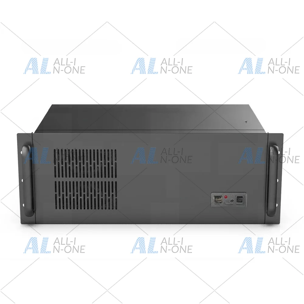 4U industrial control chassis 300MM server main board power supply ATX enterprise dual hard disk position thick steel matte