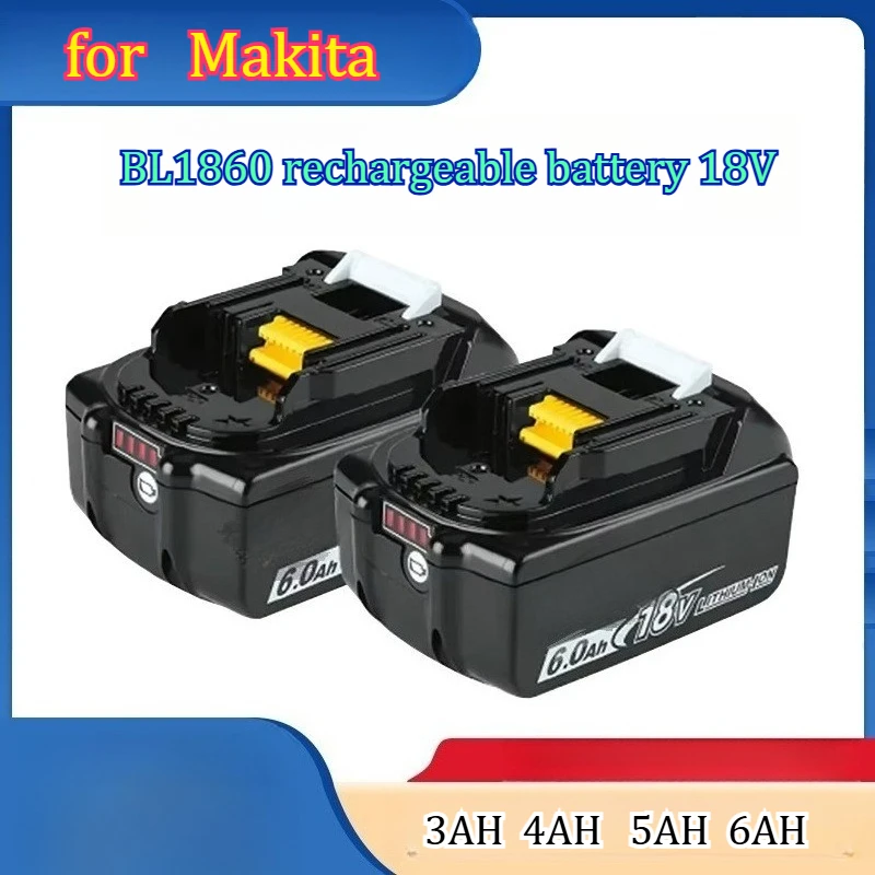 

Аккумулятор литий-ионный 18В 6000мАч BL1860, совместимый с Makita 18В, для длительной работы