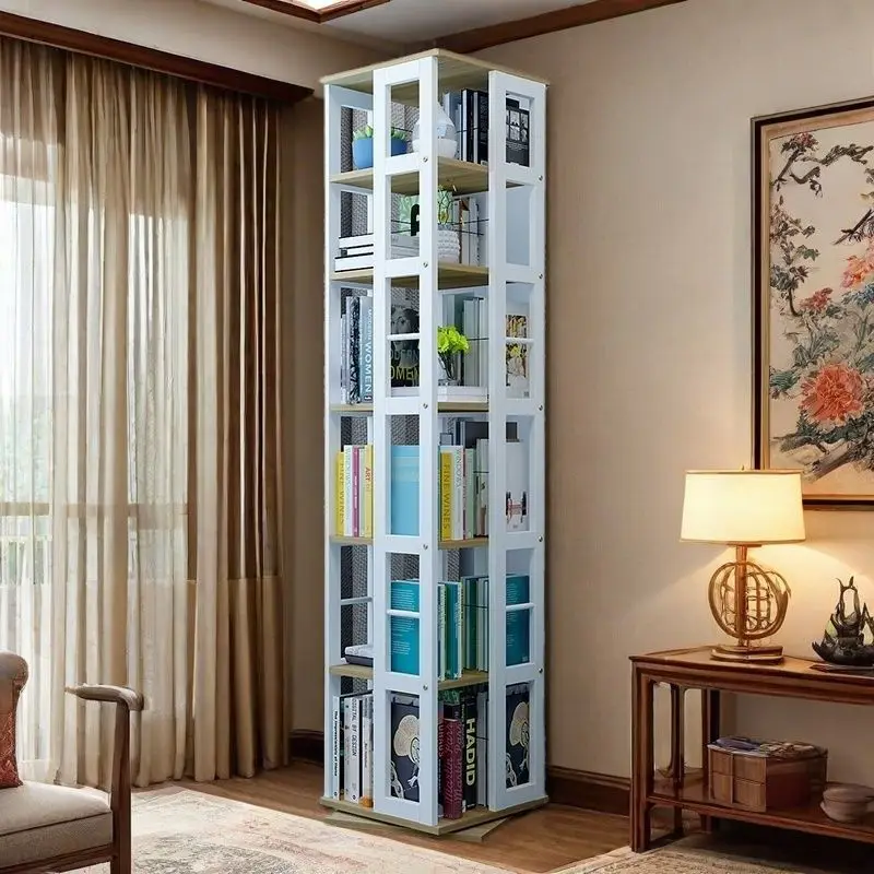 360° Swivel Bookcase Modern Multi-Layer Storage Organizer for Living Room Bedroom Display Rack  Furniture for Home Office