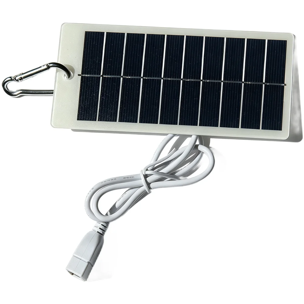 For 3W 5V Solar Panel Charger Outdoor USB-Power Bank Polycrystalline Silicon USB Charger For Mobile Phone-Power Bank-Light Fan