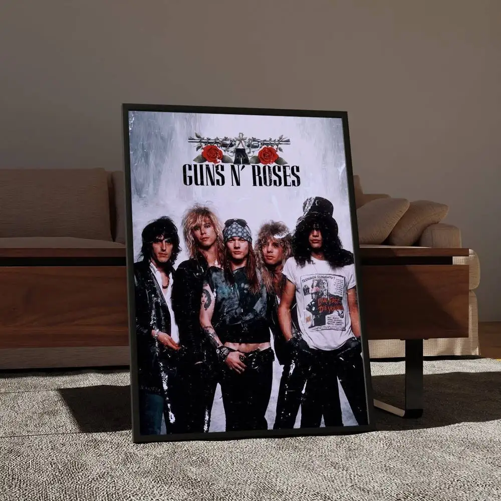 Cool Band G-Guns N Roses Anime Posters Sticky Whitepaper Sticker DIY Room Bar Cafe Kawaii Room Decor view 4