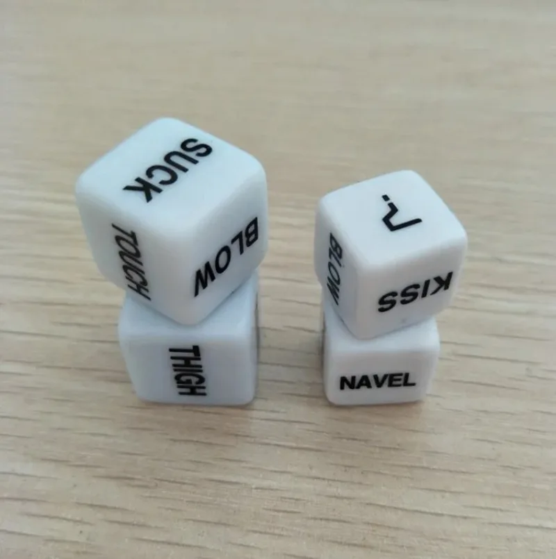 1 Pair New Novelty Gag Fun Dice Romance Love Humour Gambling Adult Games Gags Practical Jokes Funny Craps Pipe for Couples Gifts