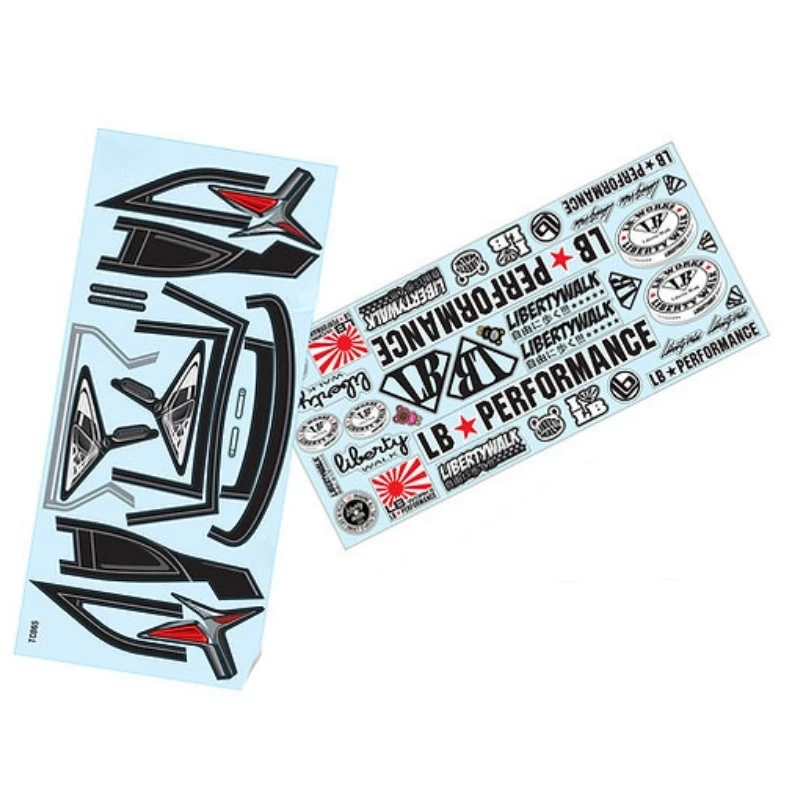 LC500 Decal Sheet Body sticker for RC Drift car 1/10 LB Works Lexuss LC500 clear lexan body shell