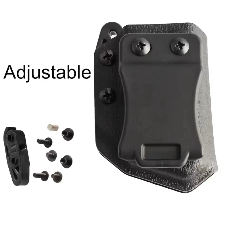 Tactical IWB OWB 9mm .40 universal Belt Clip Single Double Stack Magazine Pouch Holster Mag Carrier Holder for Pistol gun