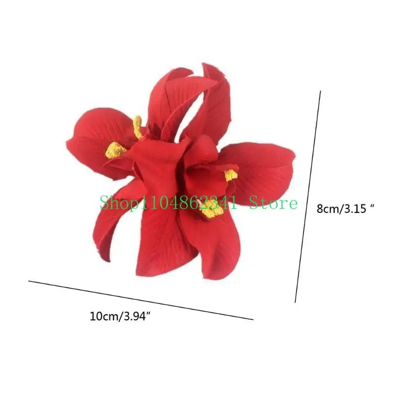 5ASD شعر زهرة كبيرة باريتات الشعر مقطع نساء نساء تسريحة الشعر ديكورات الشعر