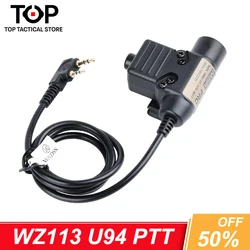 WADSN U94 PTT Tactical PTT WADSN RAC TMC 7.0 NATO PLUG Schwarz WADSN Comta Headset Zubehör für Radio Baofeng Motorola Kenwood