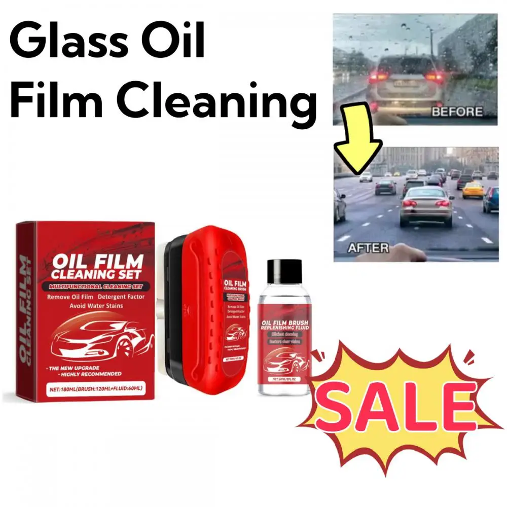 

New Selling Car Glass Oil Film Cleaning Brush Oil Removal Stain Removal Rainproof Anti-fog Rearview Mirror Cleaner Sponge Cloth