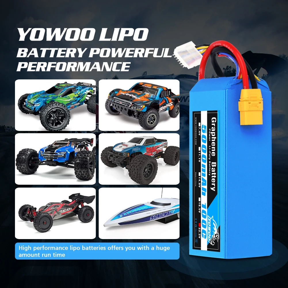 6S Lipo Battery 22.2V 5000Mah - Yowoo Graphene Lipo Battery 6S 22.2V