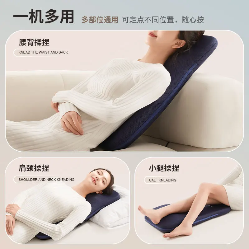 Customizable Massage Cushion Waist Walking Backrest Massager Neck Kneading Massage Pillow Full Body Massager Back Massage Pad