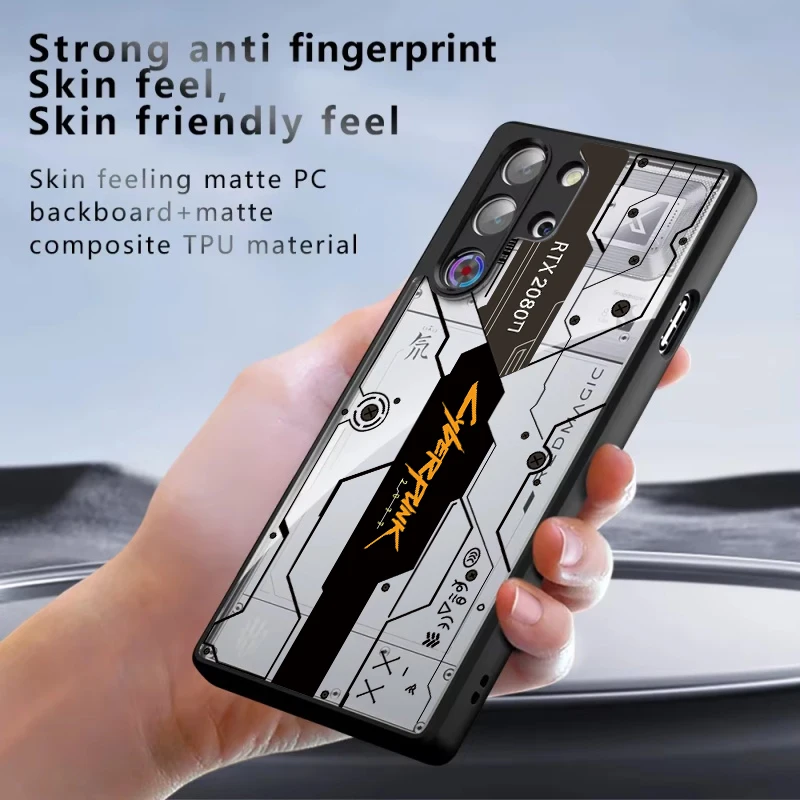 [Ready Stock]For ZTE Nubia Red Magic 10 10S Pro Plus 9 9S 8 8S Pro Plus Shock Fall Prevention Transparent Case Pattern No.5