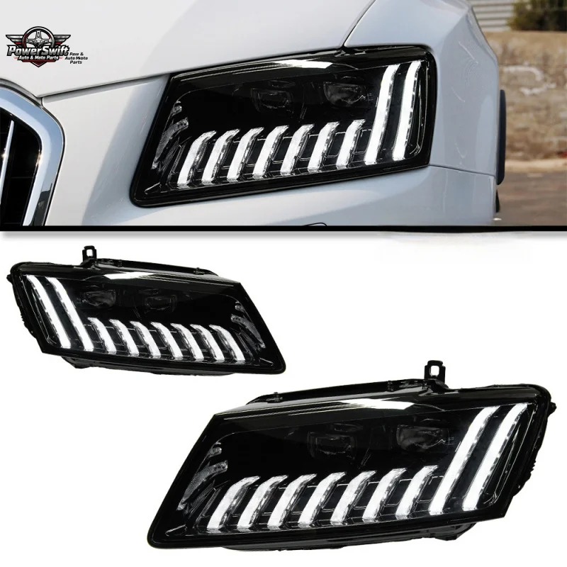 

Suitable for 08-18 Audi Q5 Headlight Assembly Modified LED Laser Lens Daytime Running Flowing Turn Signal Light