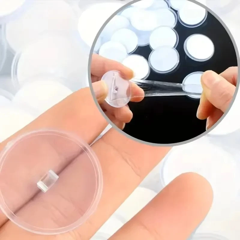 100/5Pcs Ceiling Strong Traceless Small Disc Hook Transparent Suction Hook Home Storage Decorative Hanging Self Adhesive Hook view 4