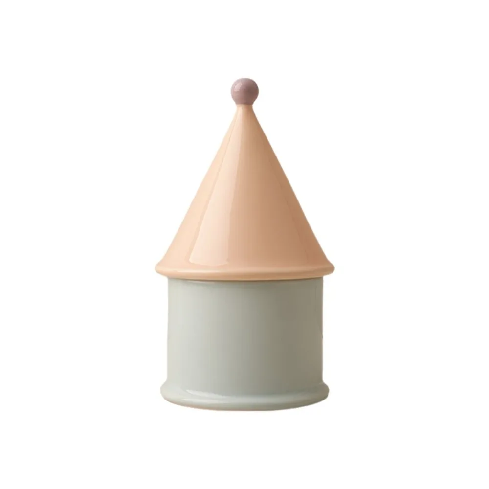 

Light Luxury Toothpick Box Decorative House Shape Floss Cotton Swab Organizer Multi-functional Ceramic Storage Box Kitchen