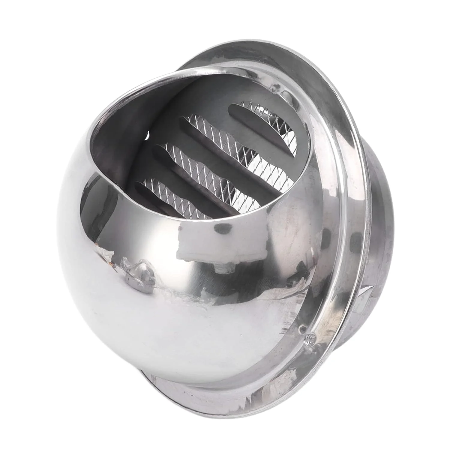 

Round Stainless Steel Vent Cover 4&6 Inch Air Vent Wall Vent Outlet Stainless Steel Dryer Vent Covers Ventilation Grill Hood for