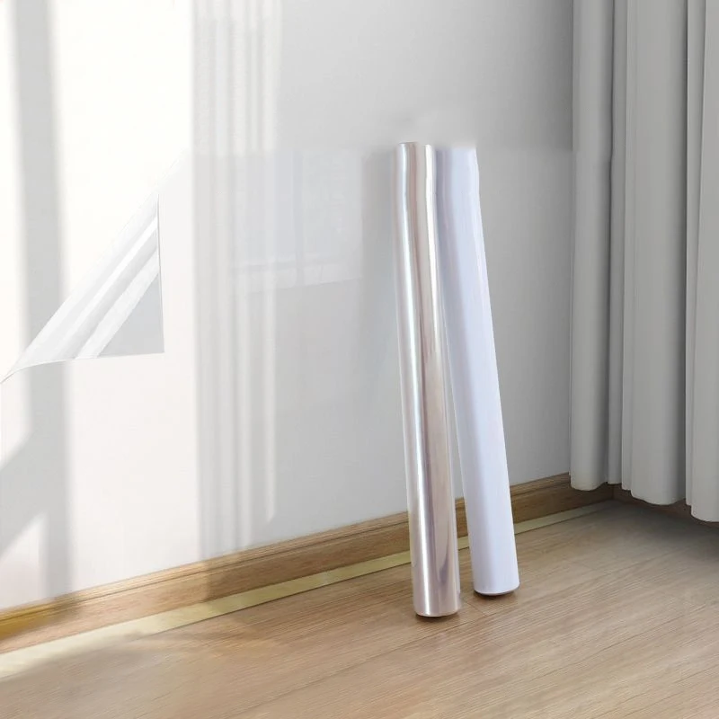Anti-Static Adhesive-Free Wall Protection Film 45cmx10M Transparent Stickers Anti-Smudge Moisture-Proof Stickers Waterproof Film