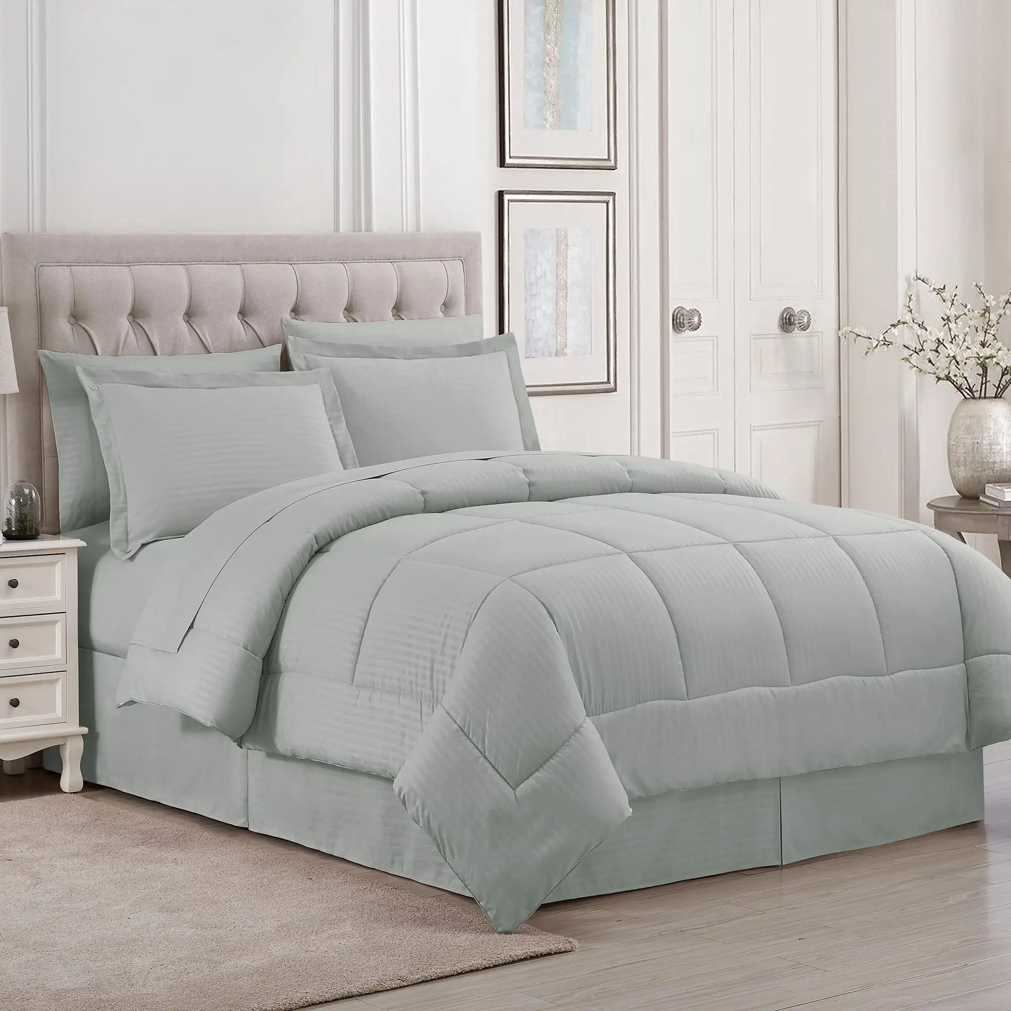 

8 Piece Bed in a Bag Comforter Set with Sheets