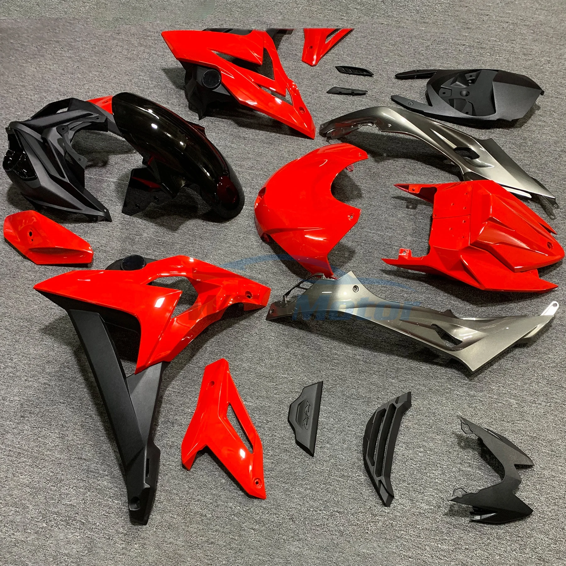 Pure ABS Carbon Painted Winglets Rear Footrest Parts Fairing Fenders Cover Kits For BMW S1000R S1000 R 2015 2016 2017