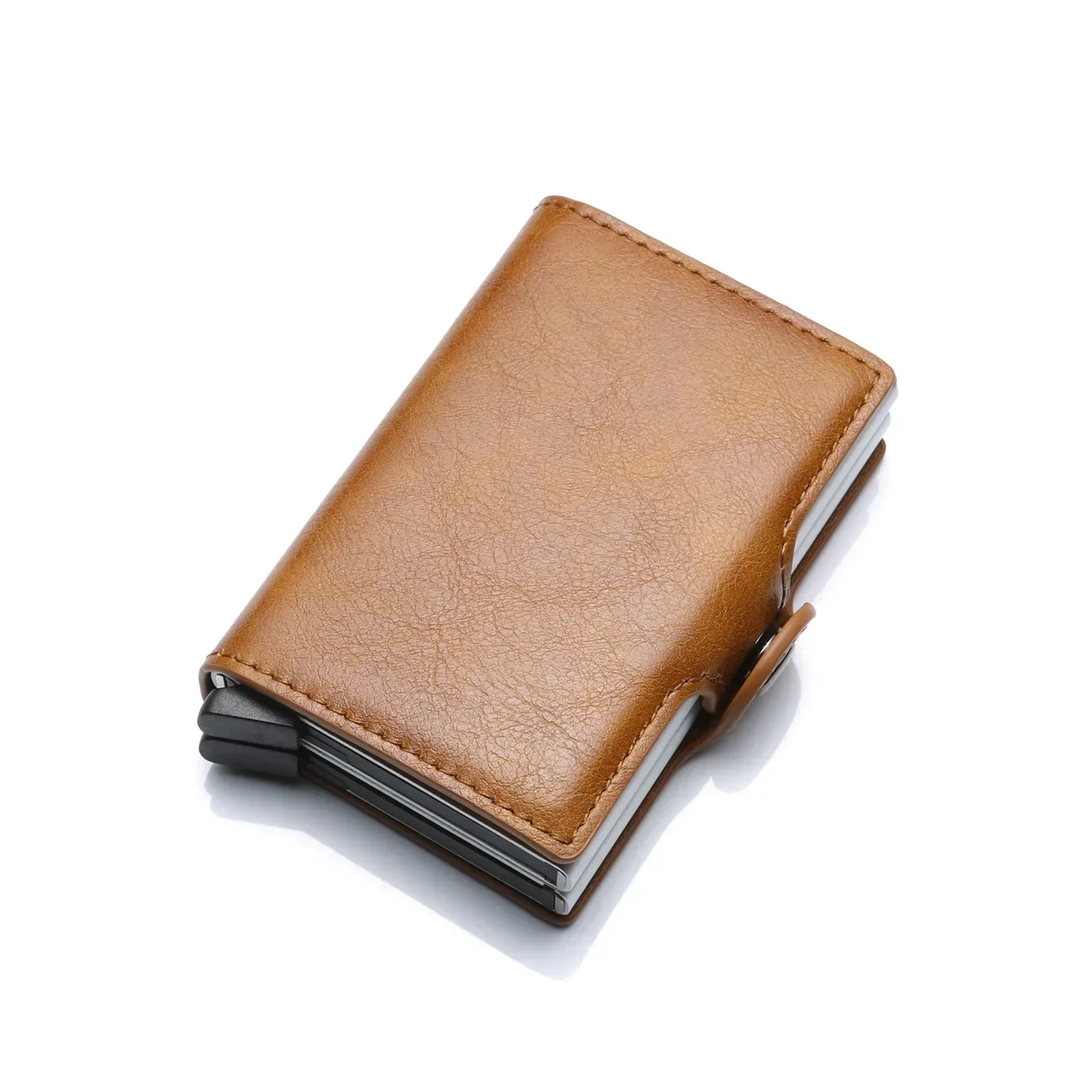Rfid Men Card Wallets Free Name Engraving Carbon Fiber Slim Mini Wallet 12-14 Card Holders Small Money Bag Male Purses image 6