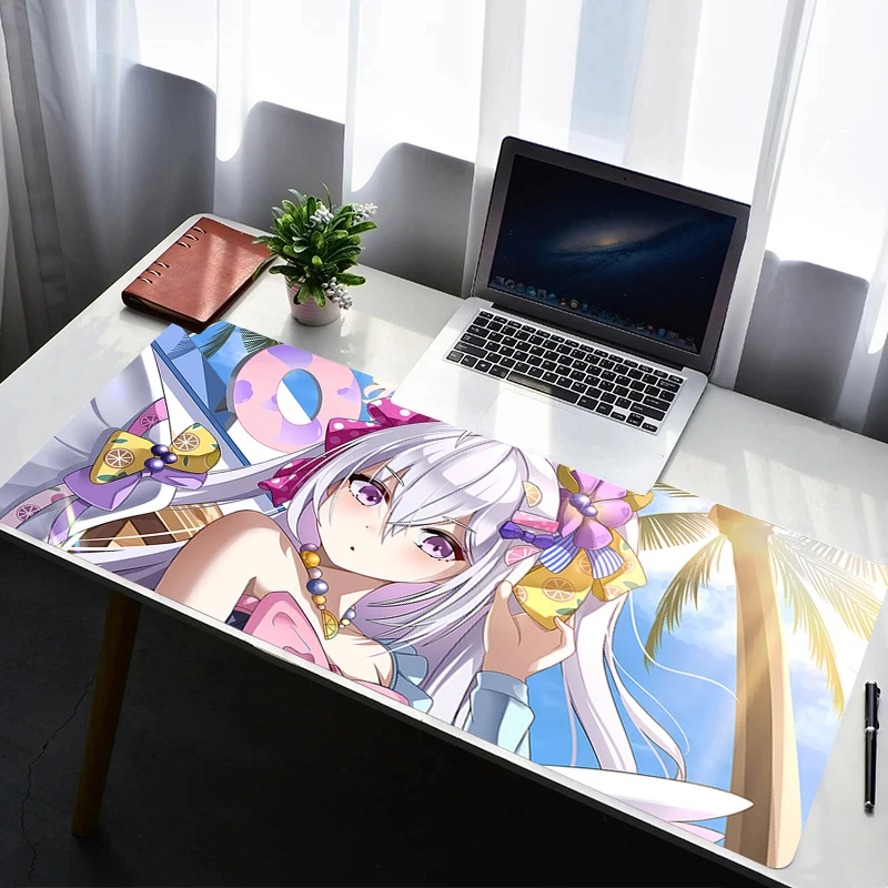 

Mouse Pad Computer Gaming Accessories Mousepad Rubber Extended Desk Mat B-blue Archive Shirasu Azusa Laptop Gamer Keyboard Pad
