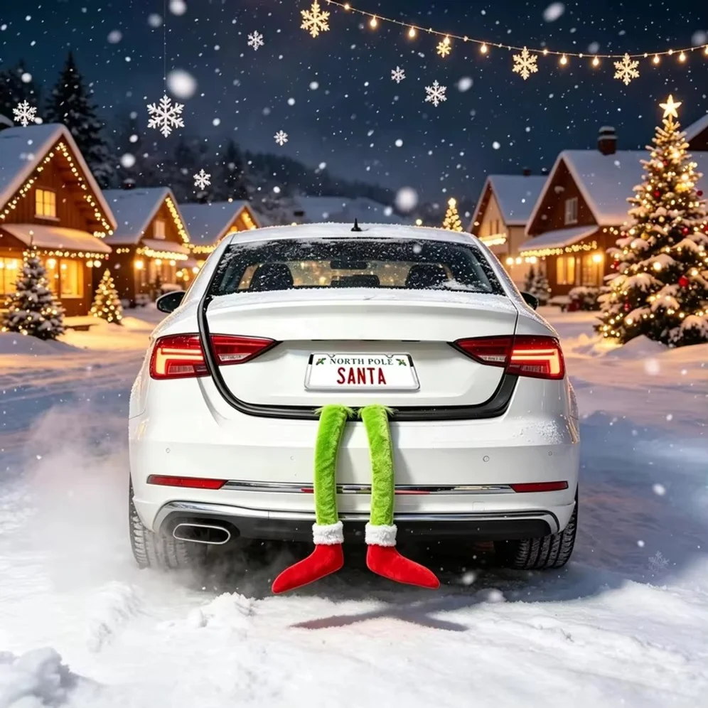 Christmas Elf Santa Legs Car Pendant Decoration Christmas Decor For Indoor Xmas Tree Pendants Ornaments Gifts