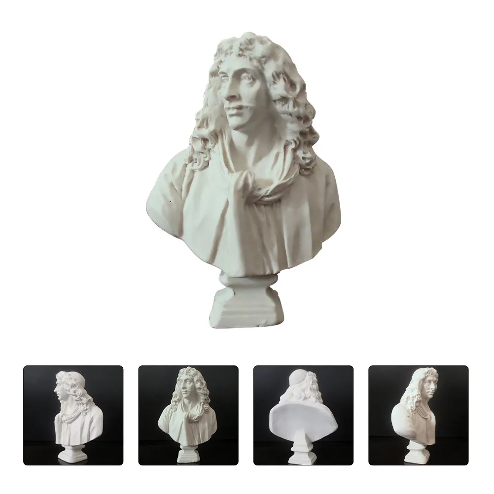 3Pcs Resin Plaster Statue Tabletop Adornment Miniature Home Decor Creative Household Decoration Warm Atmosphere Resin