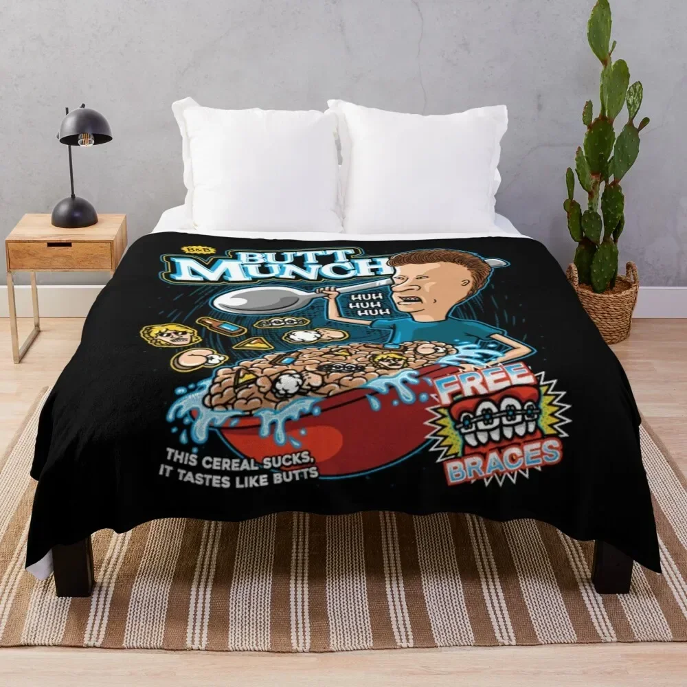 

Beavis And Butthead Throw Blanket Hairy Moving Designers Blankets