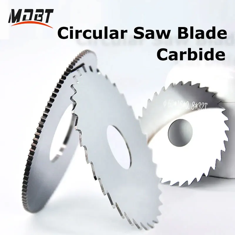 40 50 60 80 100mm Hacksaw Blade Circular Milling Carbide Cutting Tool CNC Slot Machining Tungsten with Connecting Rod