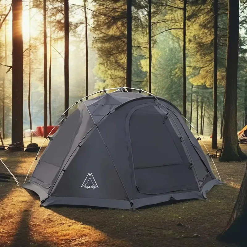 

Hot Sale Custom Logo Large Connectable Oxford Fabric PVC Ball Tent Family-Friendly Four-Season Double-Layer Tube Type for