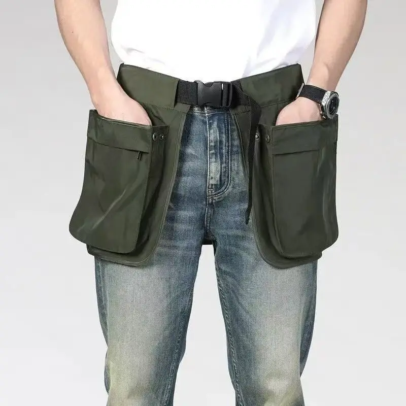 新しいファッションアウトドア多機能ウエストバッグポケットジッパー付き男性用ランニング肌に優しいウェアラブルスポーツアウトドアバッグ