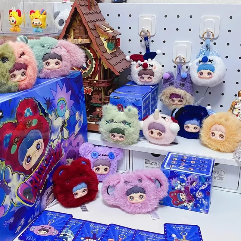 جديد 100% حقيقية Maymei مجنون السيرك سلسلة صندوق أعمى سلسلة مفاتيح المعلقات الفينيل أفخم التماثيل أكياس المعلقات هدايا عيد