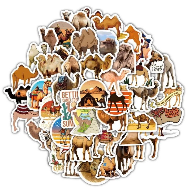 60Pcs/Set Creative Animal Camel Graffiti Stickers Creative Suitcase Luggage Laptop Handbook DIY Decorative Gifts for Childern