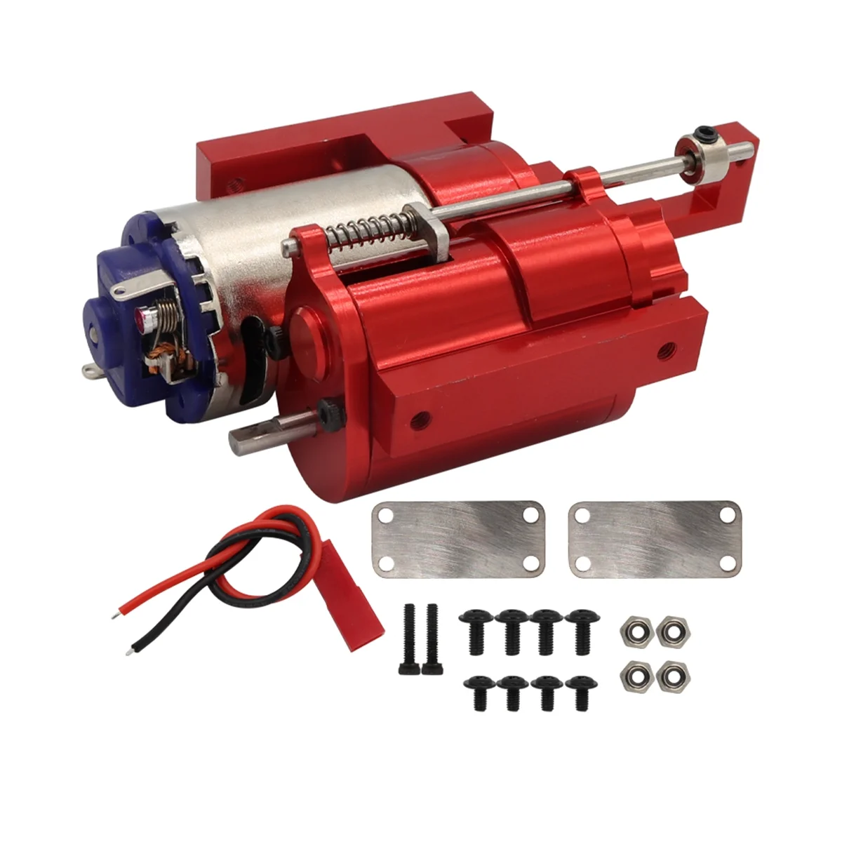 Metal 2 Speed Transmission Gearbox for C14 C24 B14 B24 MN D90 MN-90 MN98 MN99S RC Car Upgrades Parts,Red