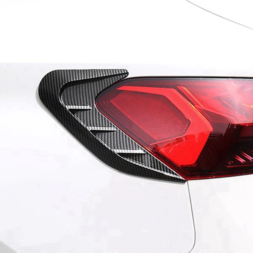 

For Audi A3 A3L 2021 2022 Car Rear Tail Light Lamp Cover Trim Decoration Sticker Exterior Accessories Carbon Fiber