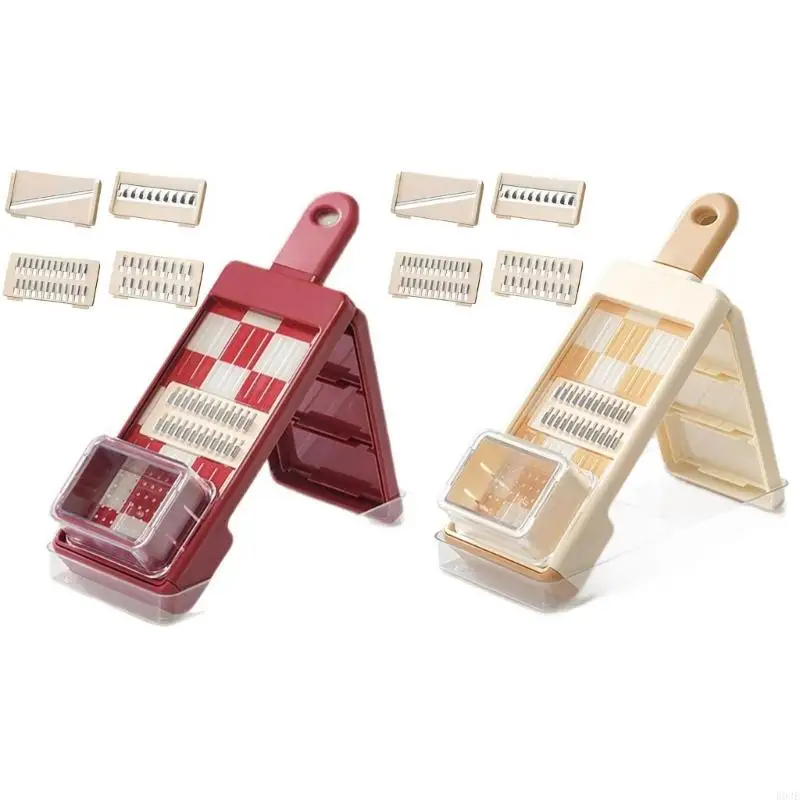 

Multifunctional Vegetable Slicer Grater with Stainless Steel Blade for Effortlessly Preparation Home Cooking B03E