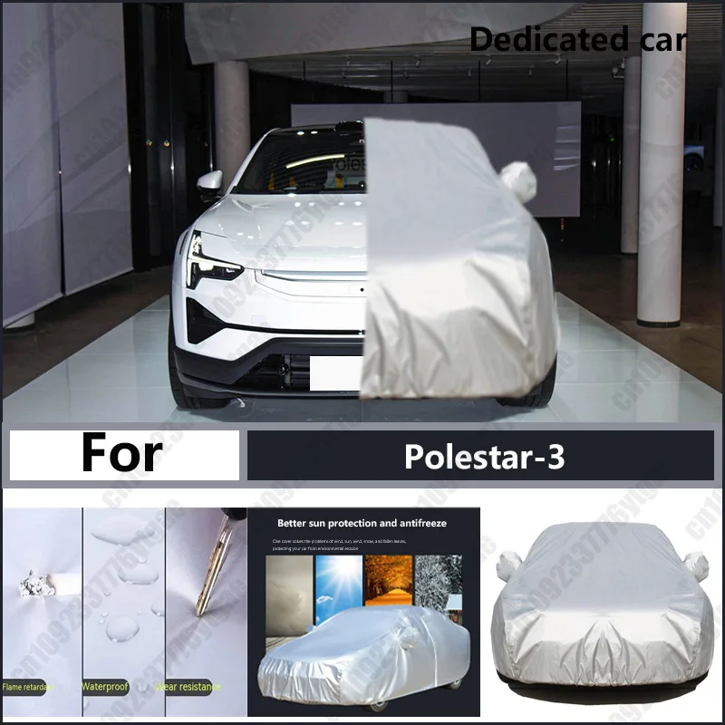 For Polestar-3 Oxford cloth car cover for sun protection, rain resistance, and all season special car dust cover