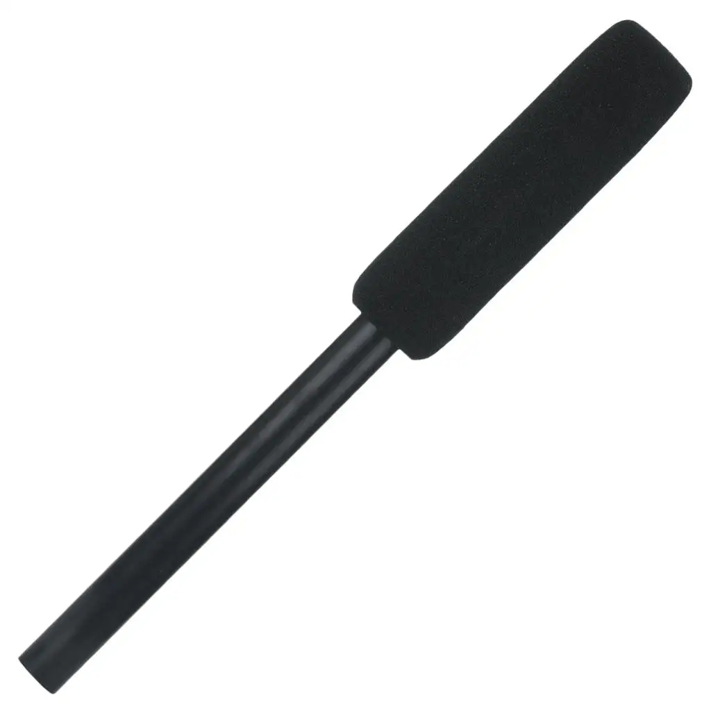 Interview Microphone Prop 38cm Long Plastic Simulation Model for School Events or Broadcast Training