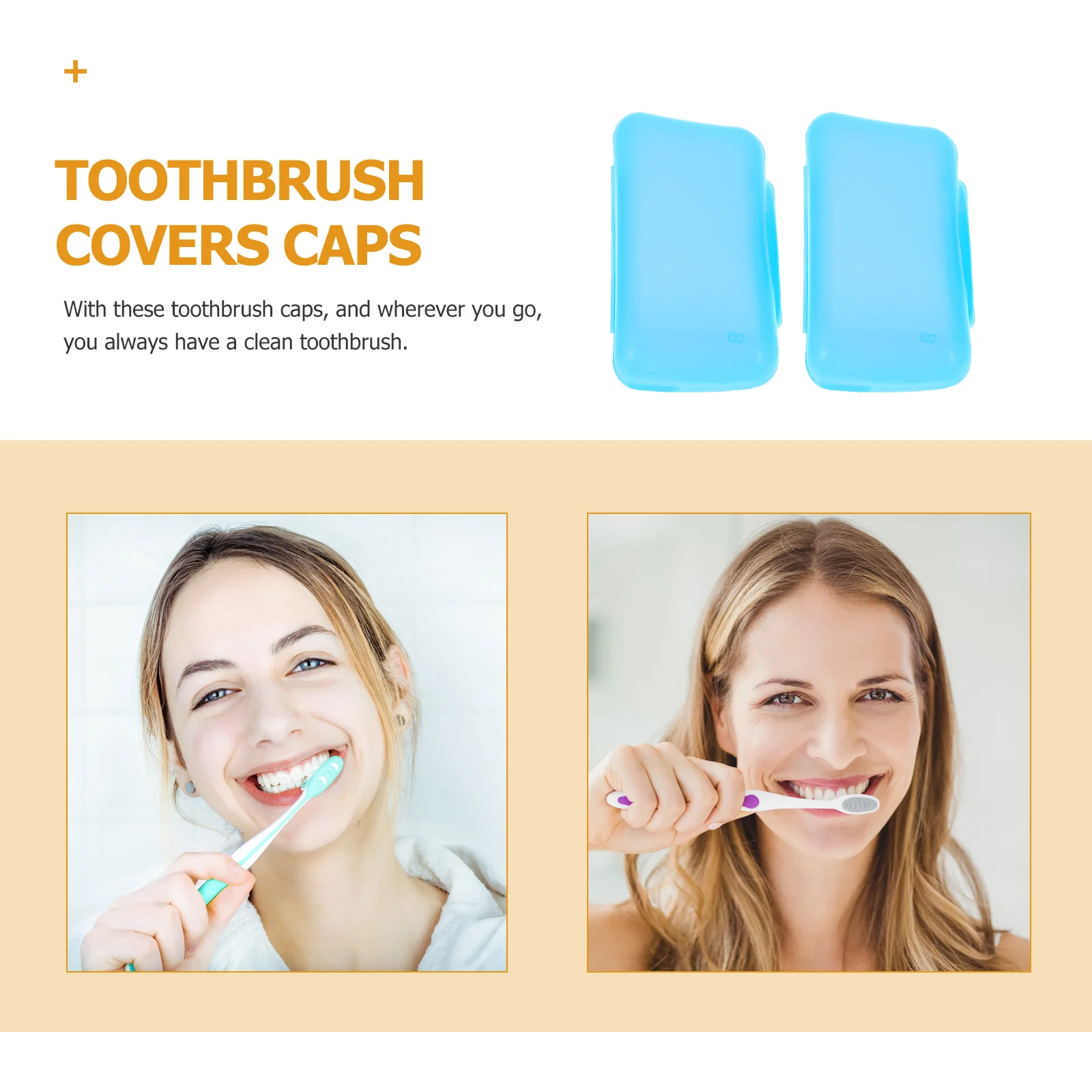 100 pezzi Copri spazzolino Cappucci protettivi Copri testina spazzolino da viaggio portatile antipolvere universale per campeggio Escursionismo Affari