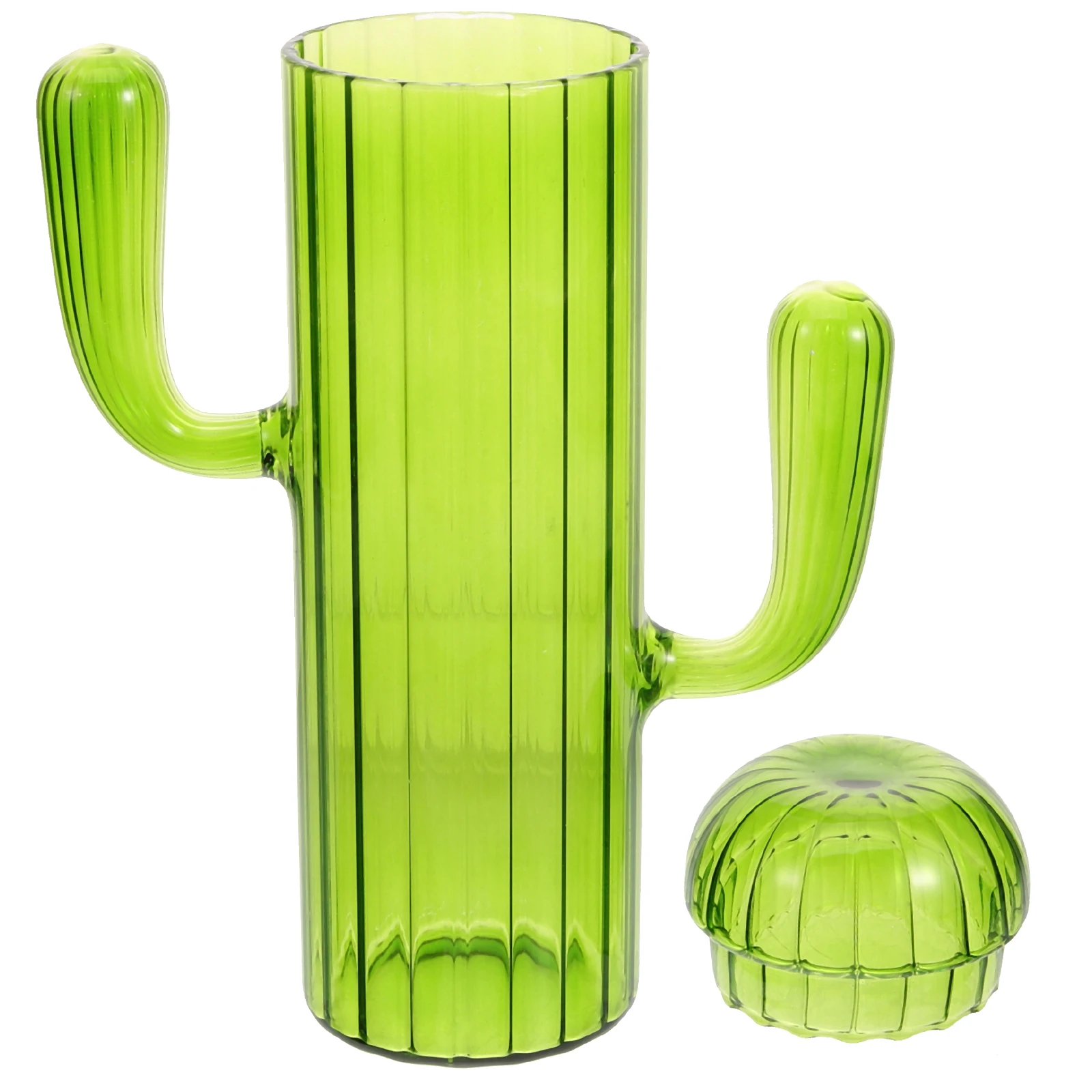 

Glass Canister Cactus Shaped Large Capacity Coffee Bean Storage Jar Kitchen Storage Jar Tea Candy Grain Container